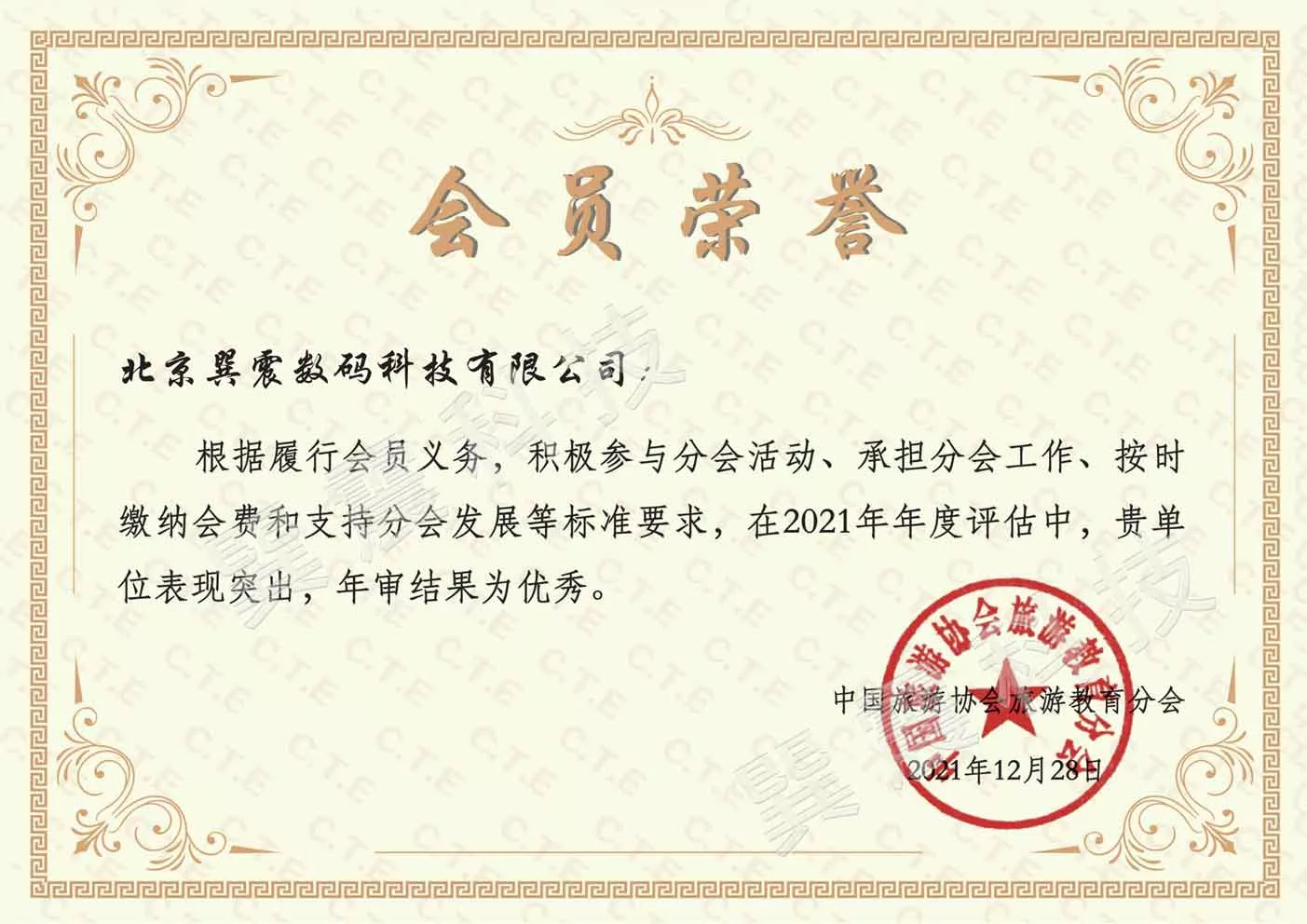巽震科技会员荣誉